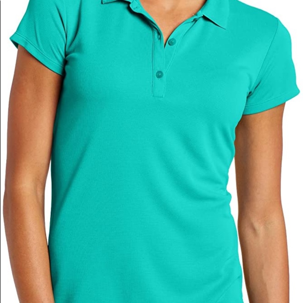 Columbia INNISFREE SS Polo womens shirt. Teal color with UPF 50.  New with tags